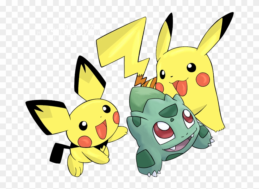Baby Pikachu Baby Eevee (veve) Like In Bebe Baby Bulbasaur Clipart