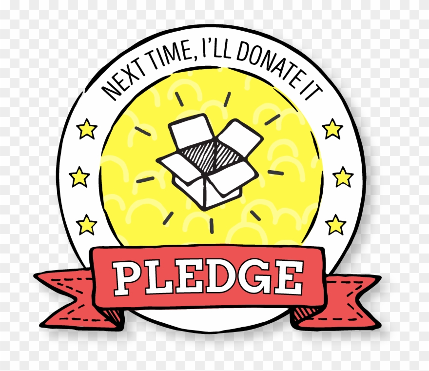 Every Donation Starts With A Pledge Clipart