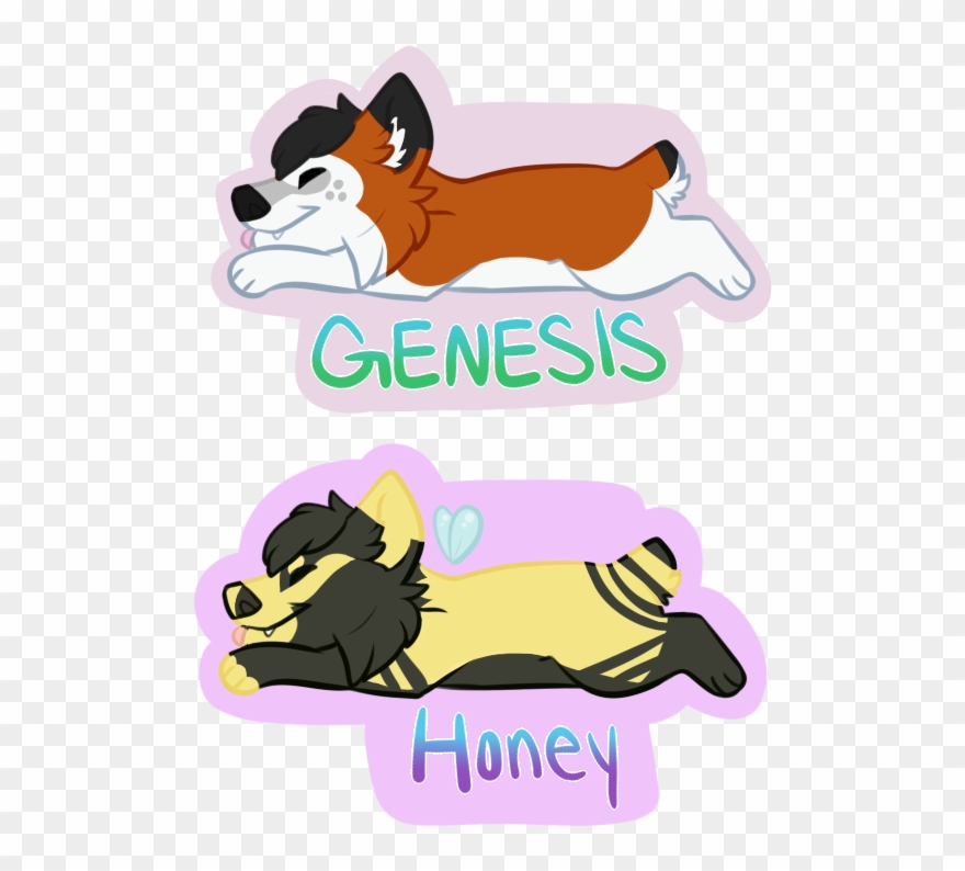 Multi Slot Ych Corgi Badges Clipart