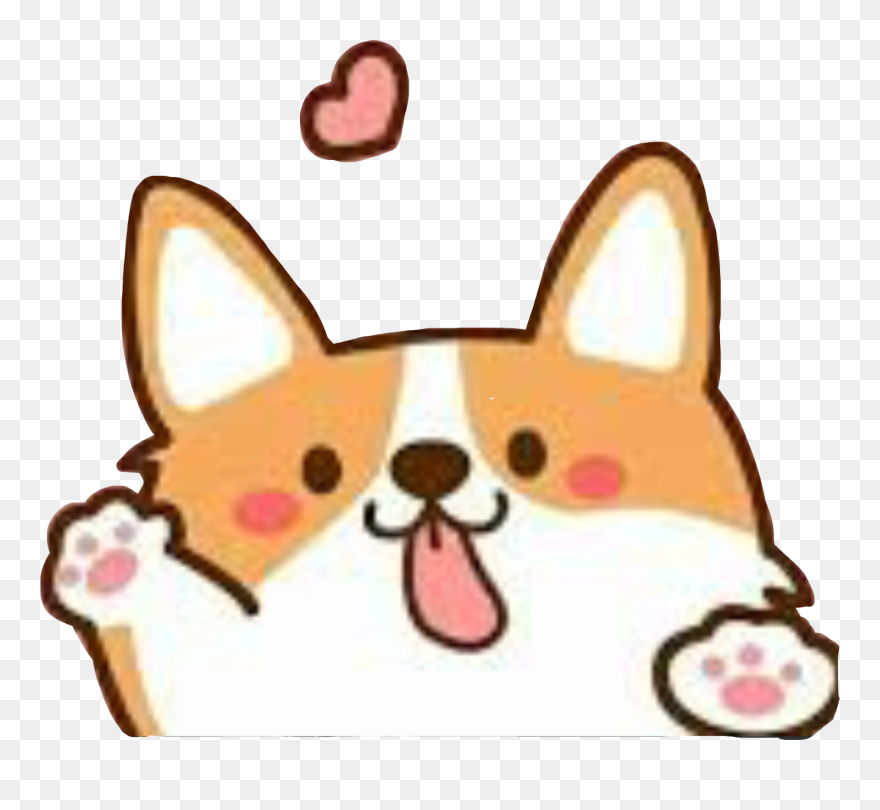 Corgi Sticker Clipart