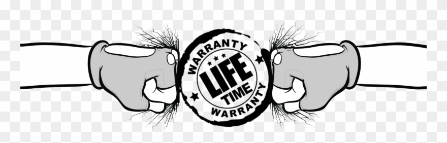 Lifetime Warranty Punch Logo Clipart