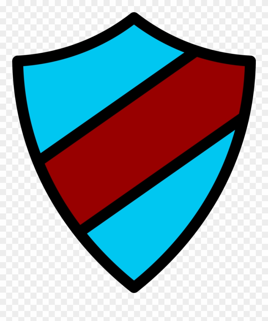 Emblem Icon Light Blue-dark Red Clipart