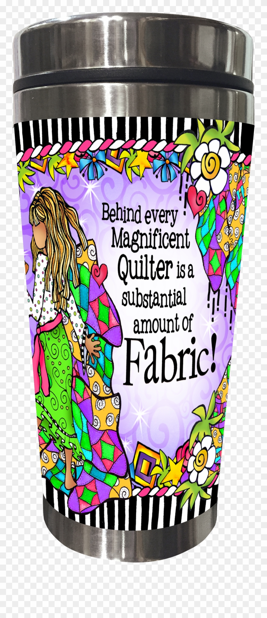 Behind Every Magnificent Quilter Is A Substantial Amount Clipart