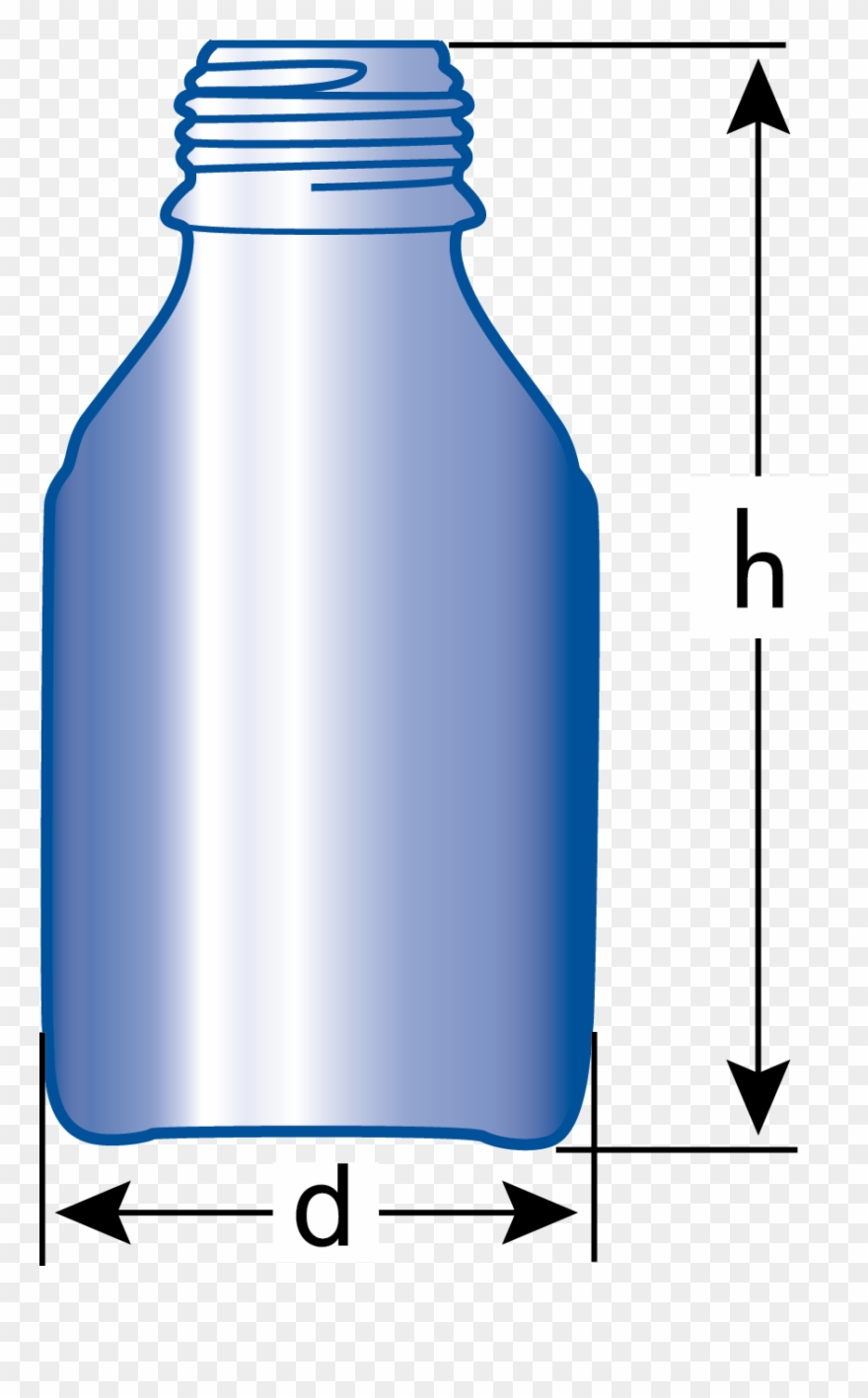 Bottle, Reagent, Blank, Without Cap Art Clipart