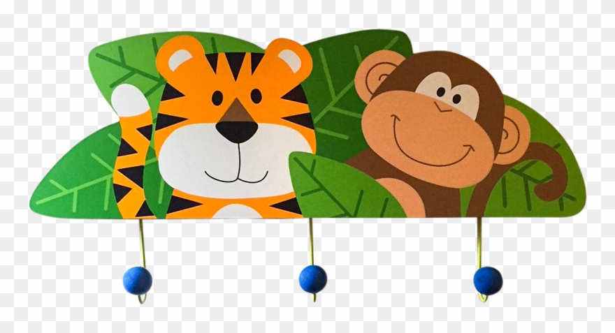 Zoo Wall Plaque With Hooks Clipart