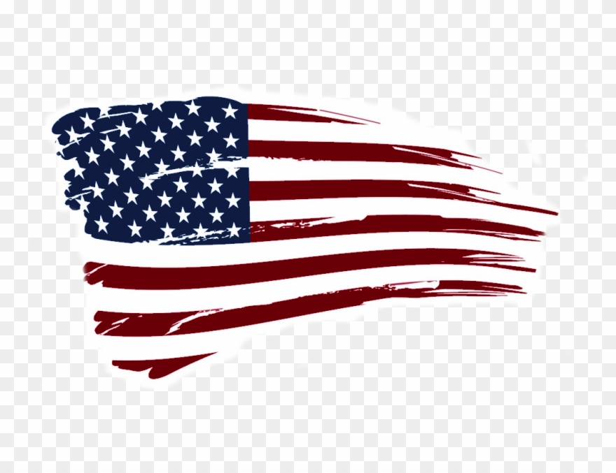 Torn American Flag Clipart - Png Download