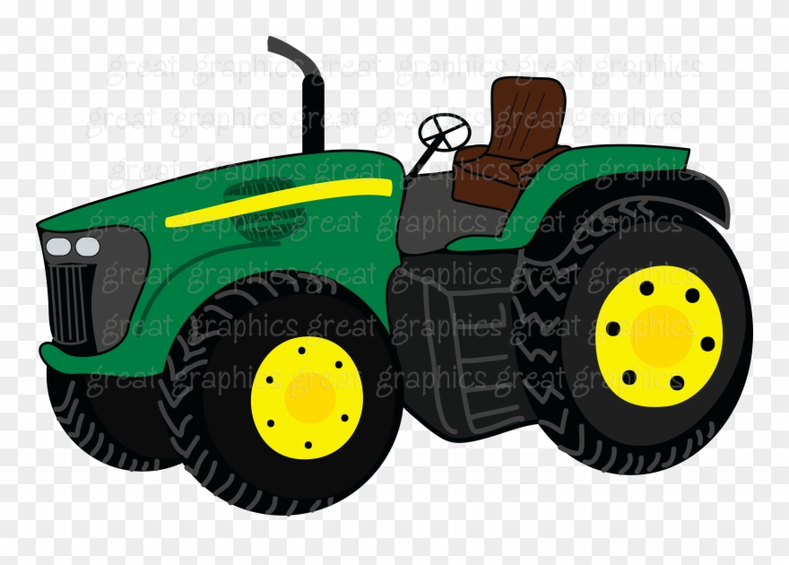 John Deere Tractor Clipart - Png Download