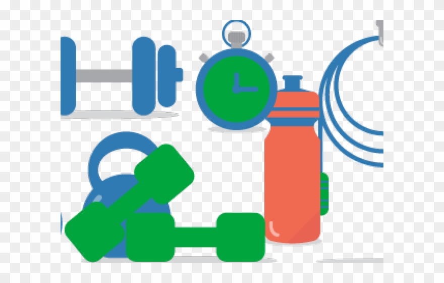Fitness Clipart Blue - Png Download