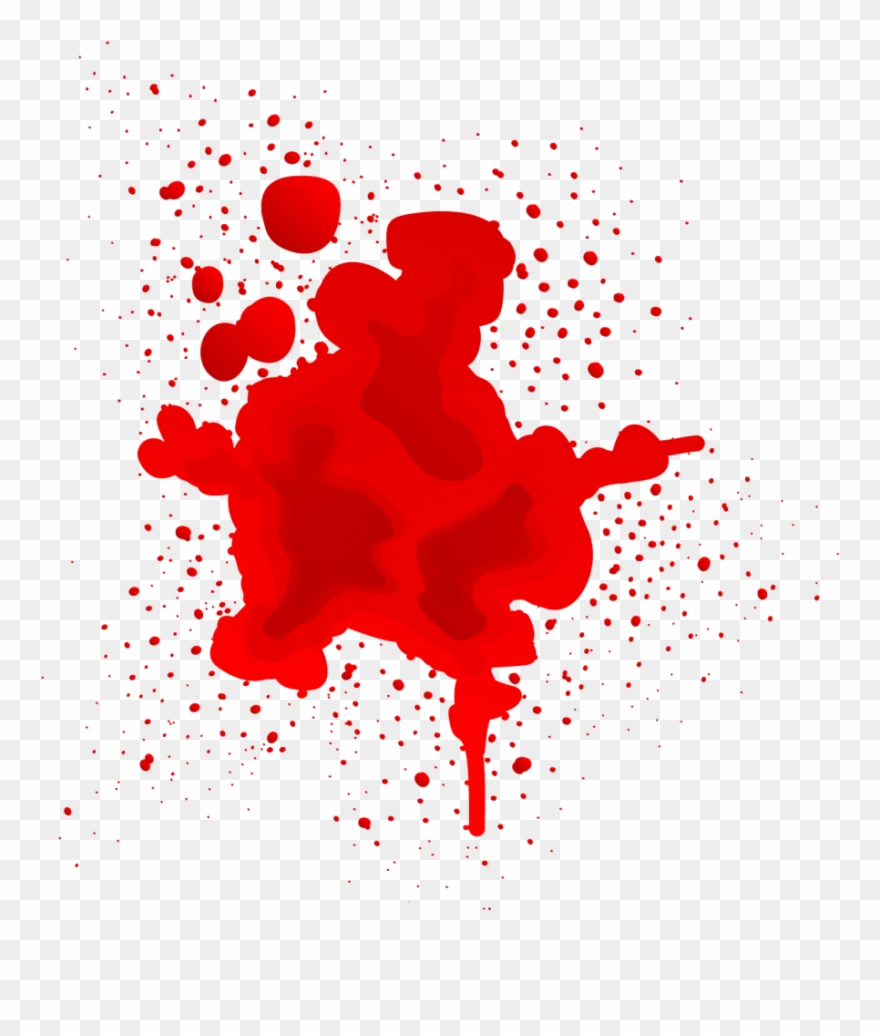 Halloween Vector Free Png Blood Splash Clipart