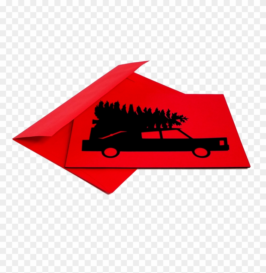 Hearse With Christmas Tree Clipart