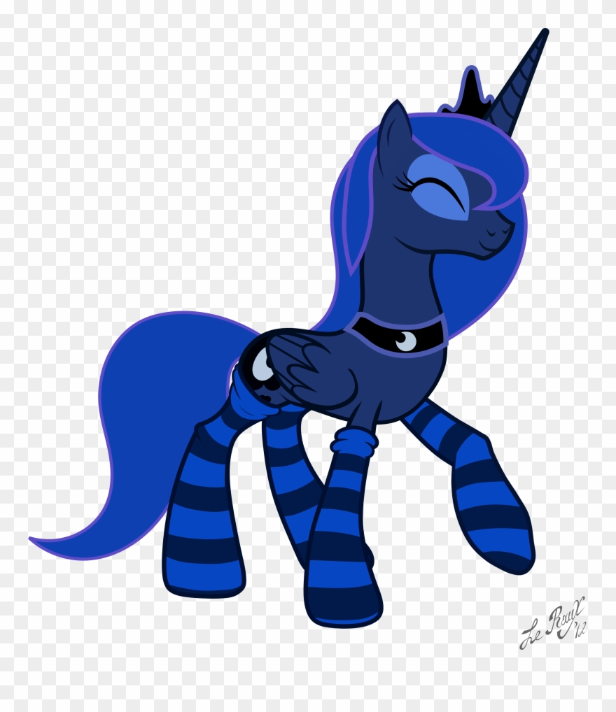 Happy Luna In Socks Clipart