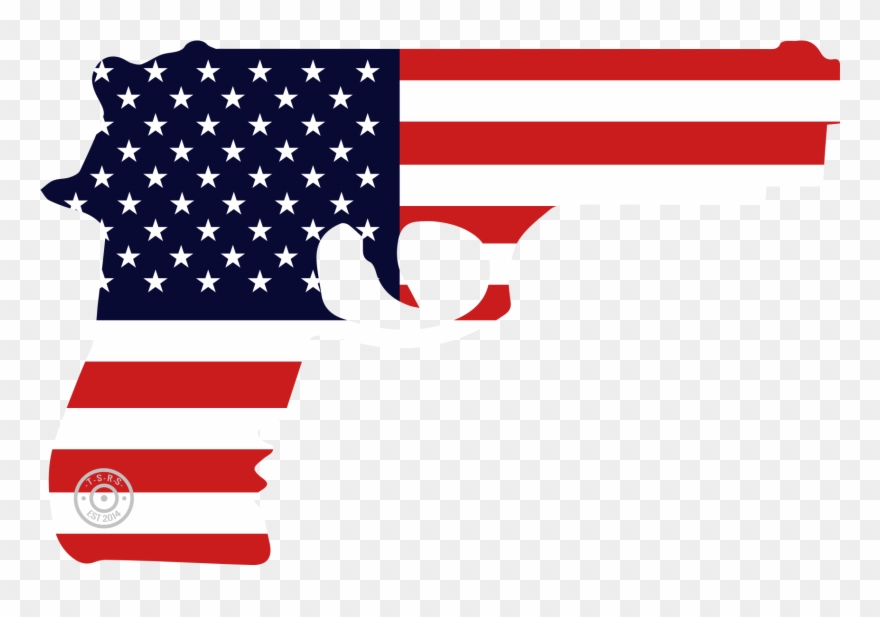 2nd Amendment Decals-american Flag Gun Window Decal Clipart
