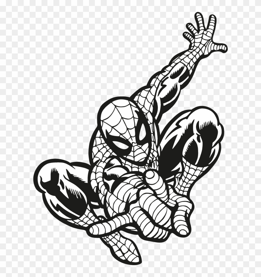 Clipart Hand Spiderman - Png Download