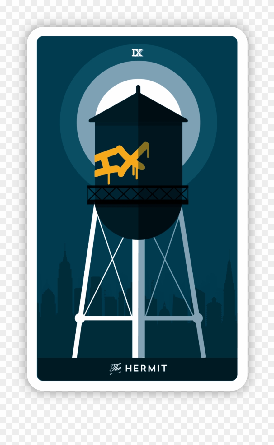 The Hermit 10th Card Clipart