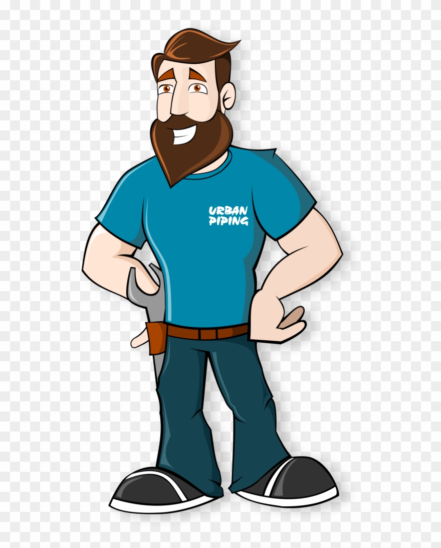 Urban Piping Mascot For Poly B Piping Clipart