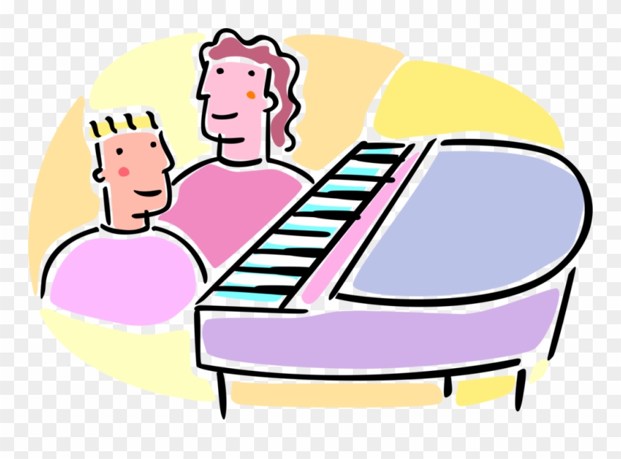 Student Takes Piano Lessons Image Illustration Of Clipart