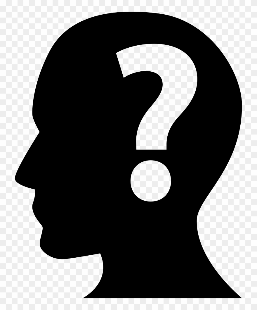 Human Head With A Question Mark Inside Comments Clipart