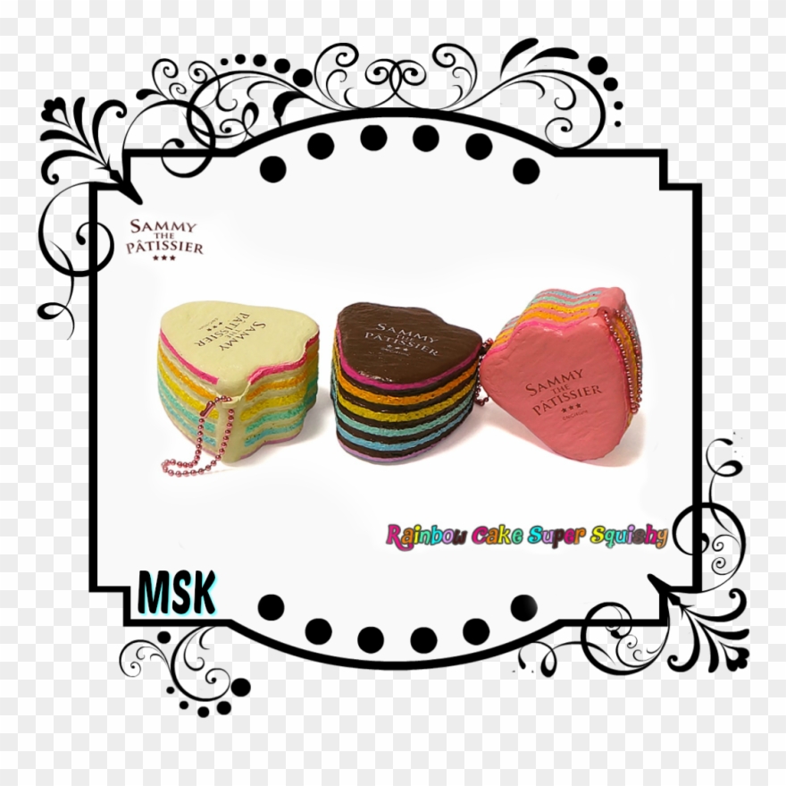 Sammy Rainbow Cake Squishy Clipart
