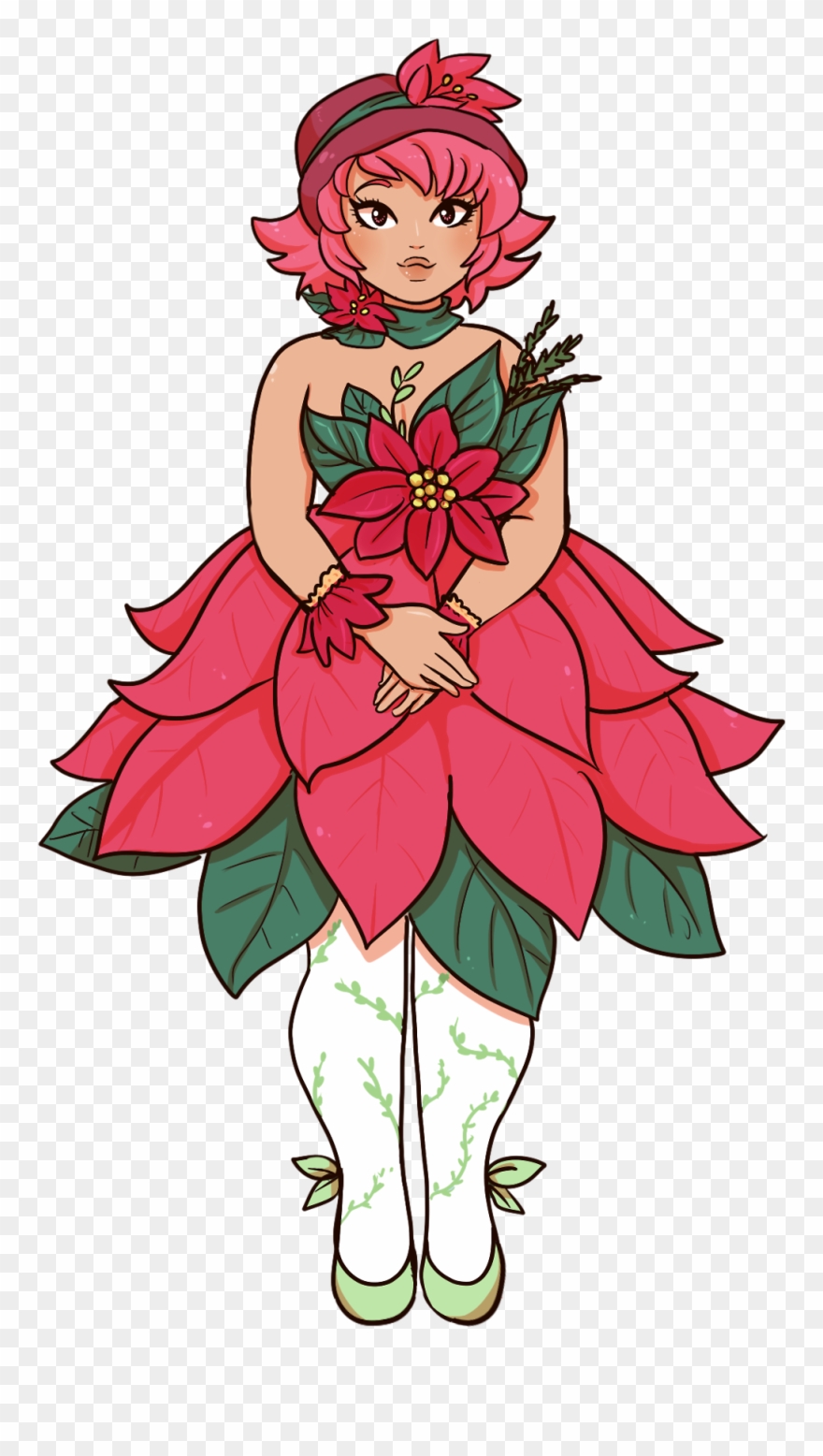 Day 18 Poinsettia Clipart