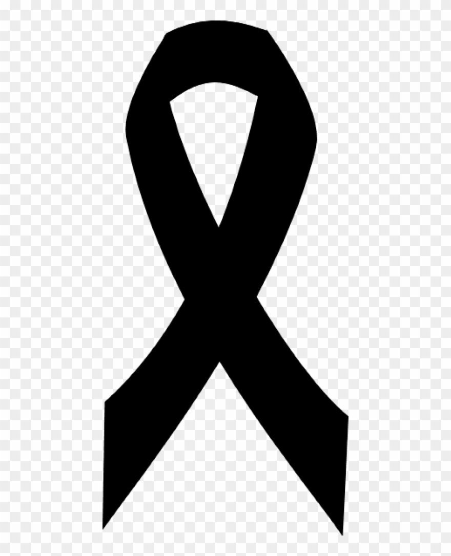 Free Png Download Breast Cancer Ribbon In Black Png Clipart