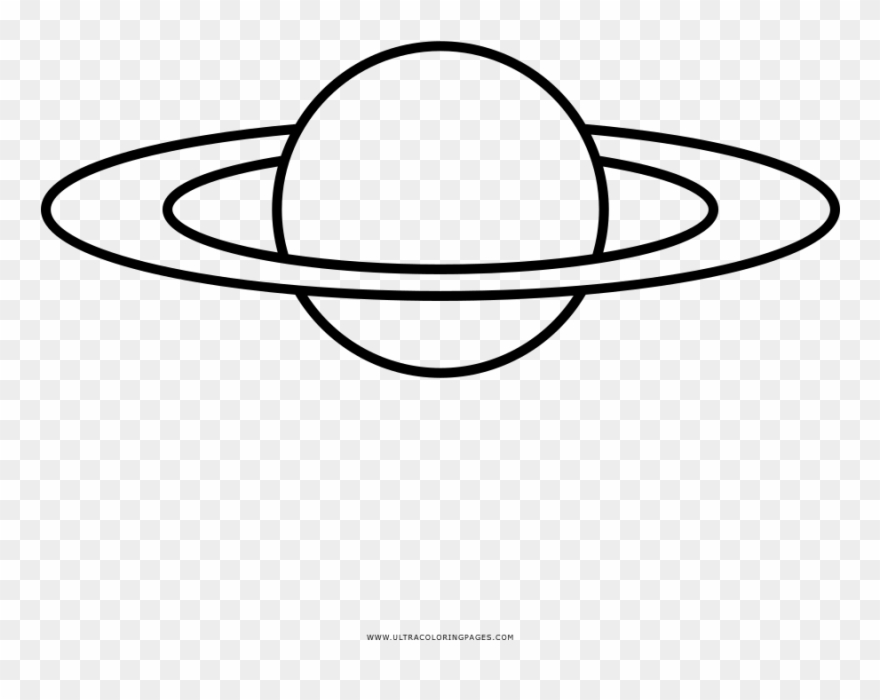 Saturn Coloring Page Clipart