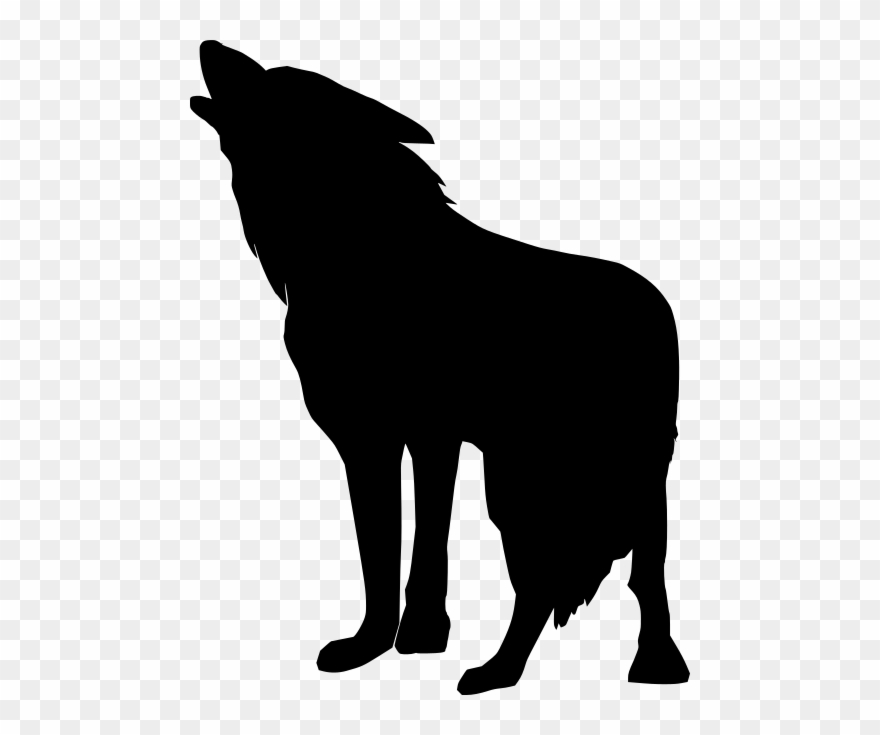 Coyote Howling Clipart