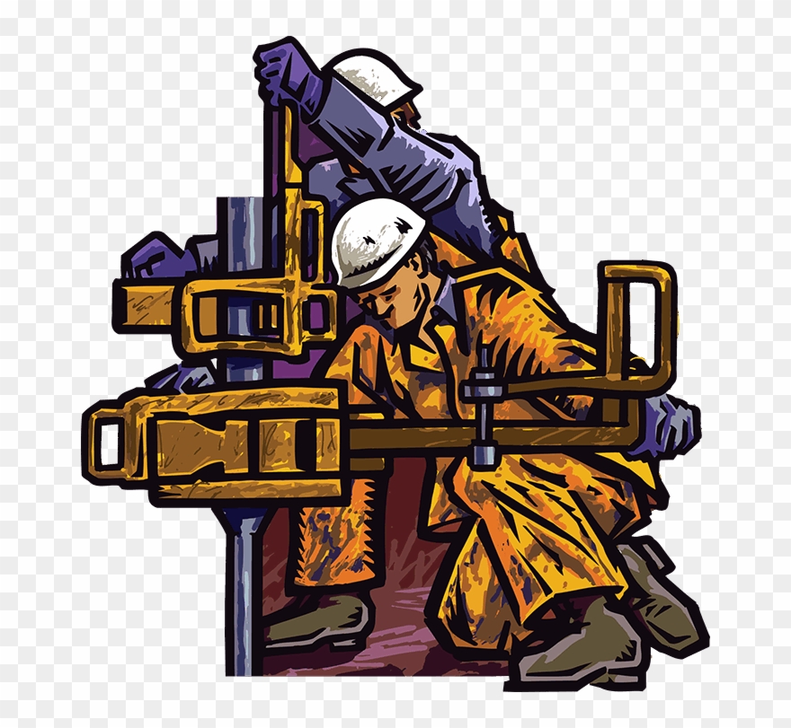 Drillers Hard Work Clipart