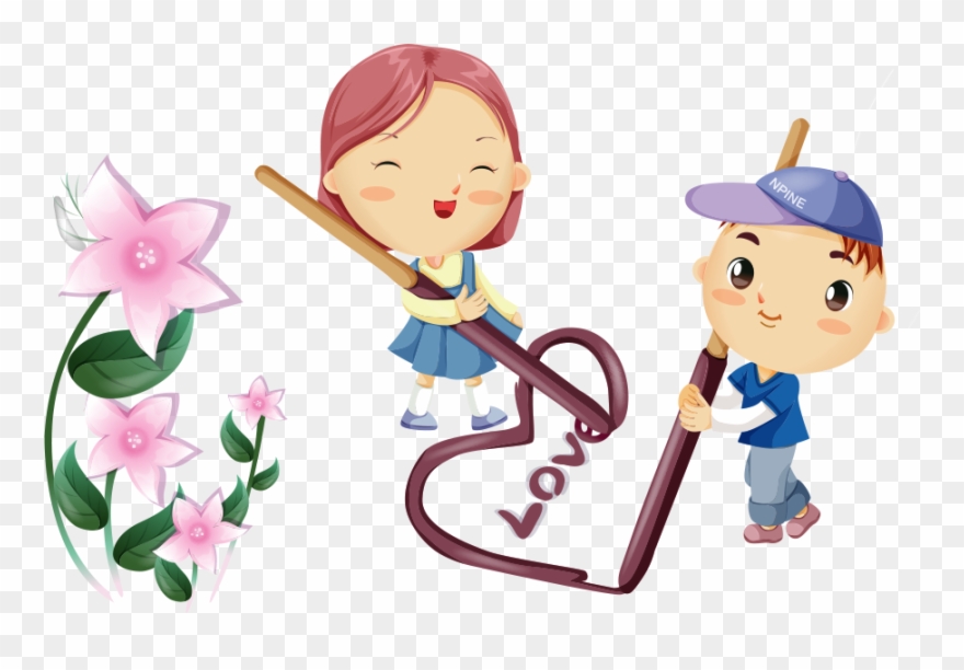 Cartoon Romance Videos Caring Clipart