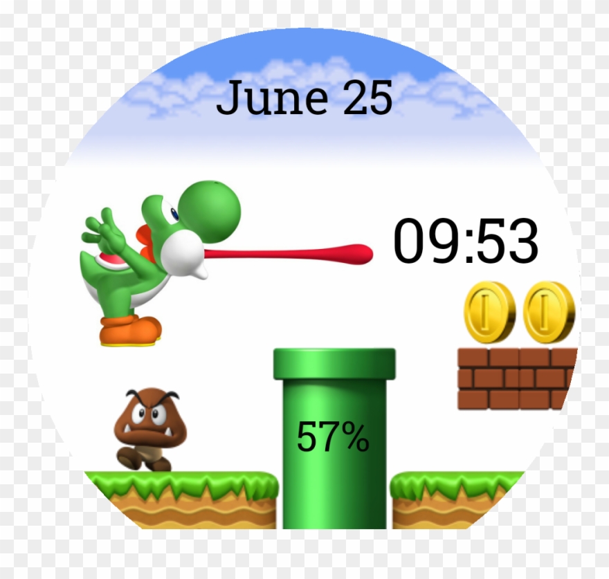 Mario - Yoshi Preview Clipart