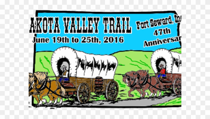 Pioneer Clipart Wagon Train - Png Download