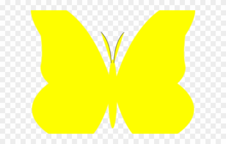 Butterfly Clipart Yellow - Png Download