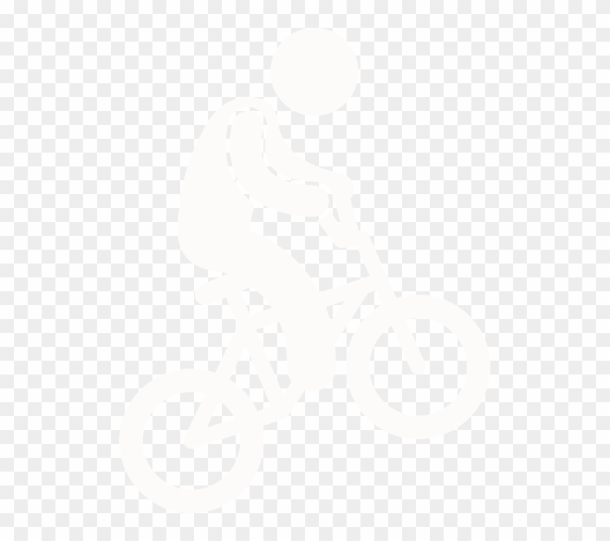 Bmx Clipart Black And White - Png Download