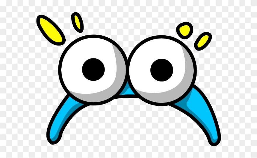 卡通瞪大眼 Clipart