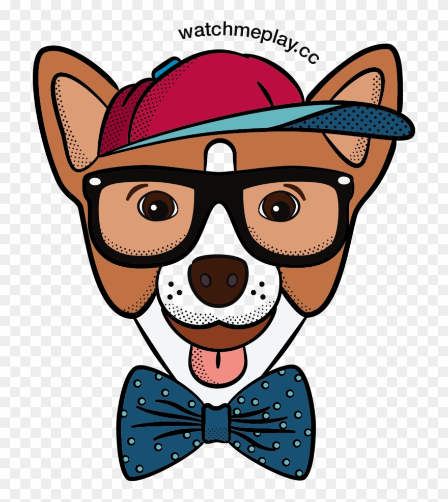Hipster Corgi Final Clipart