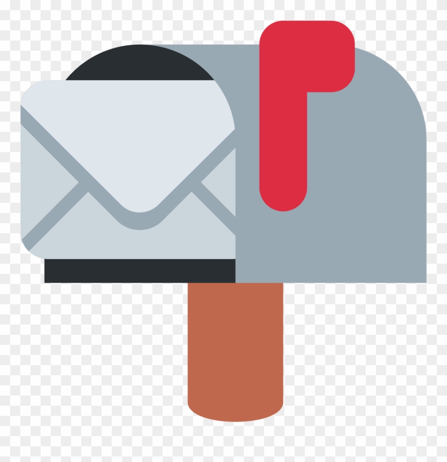 Open Mailbox With Raised Flag Clipart