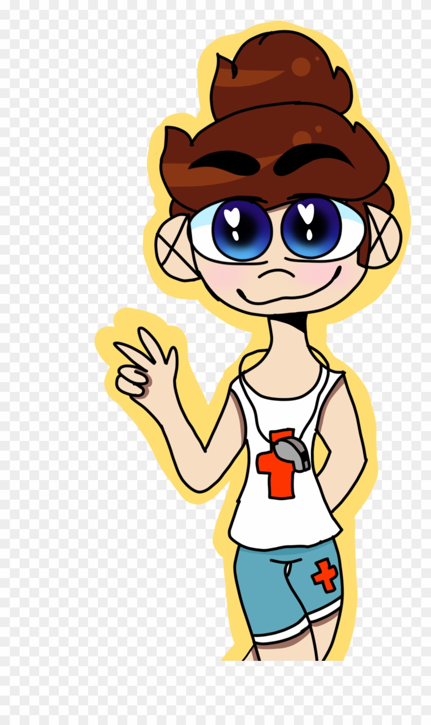 Mataeo As A Lifeguard Clipart