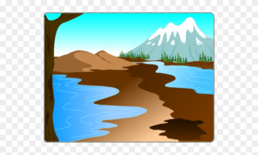 Ocean Clipart Mountain - Png Download