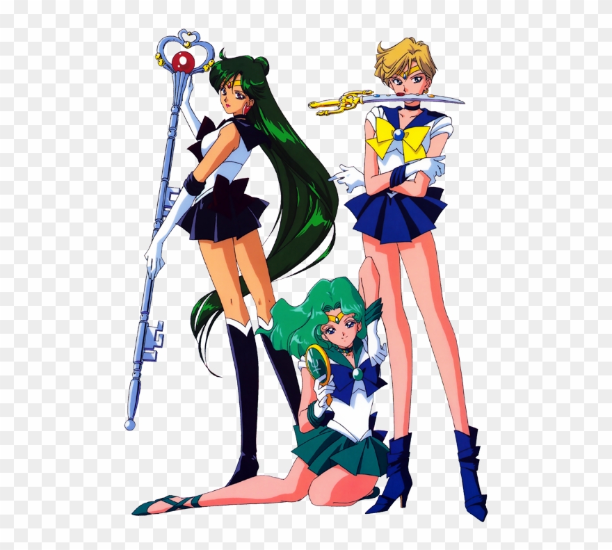 Haruka & Michiru Look Like They Have Sunburns Clipart