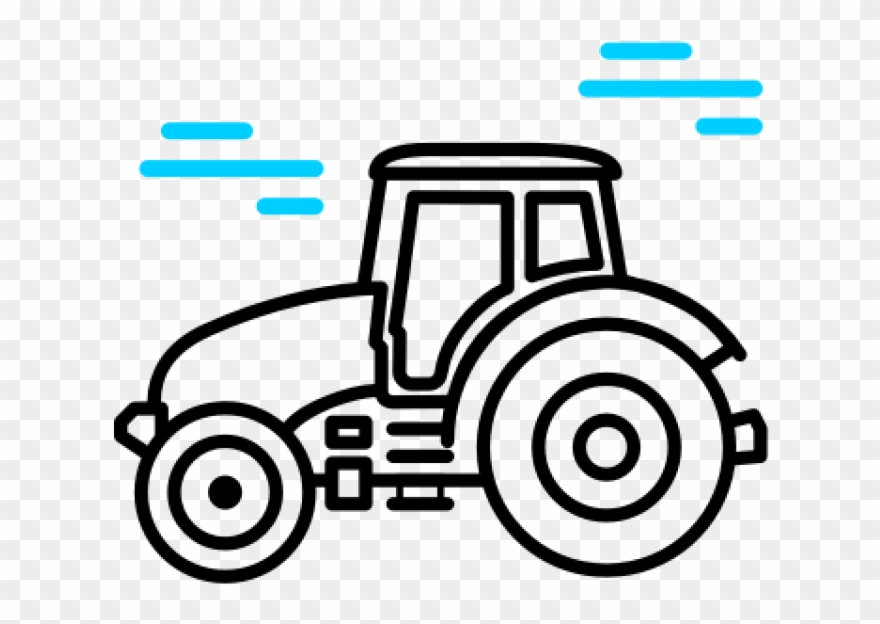 An Illustration Of A Tractor Clipart
