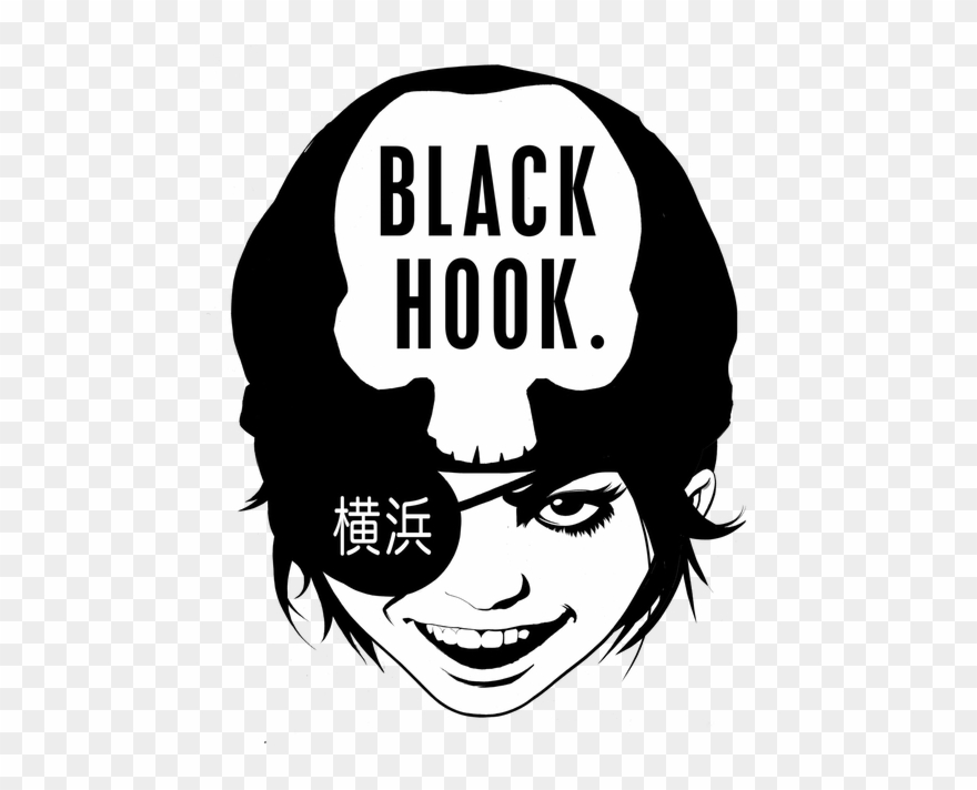 Black Hook Press Logo Design Clipart