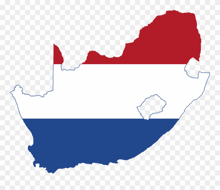 Flag Map Of South Africa Clipart