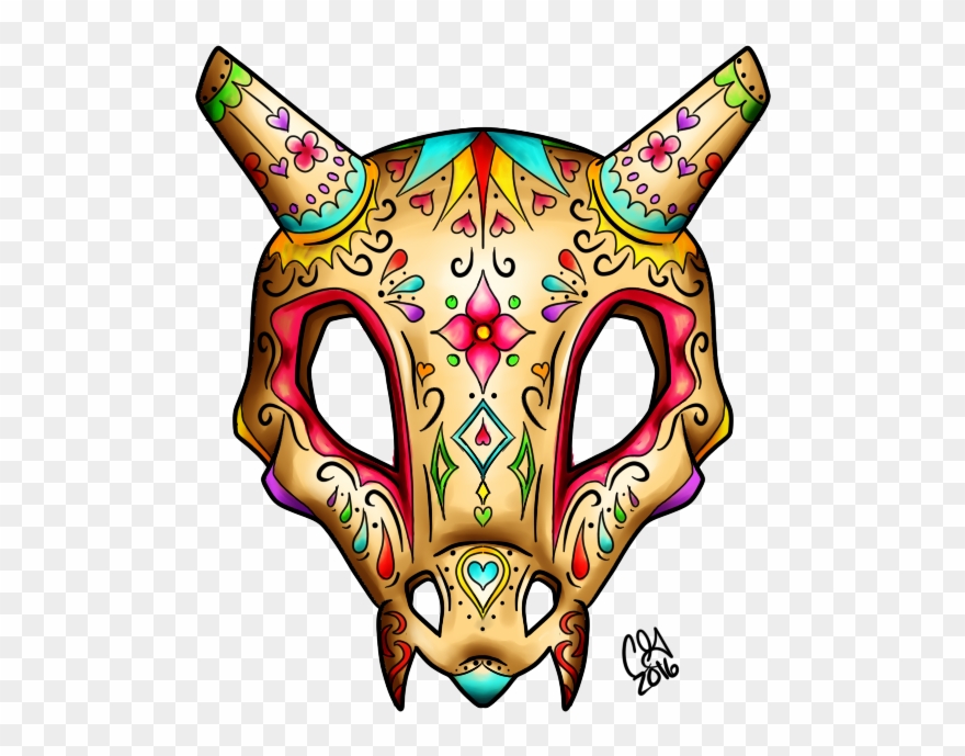 Dia De Los Muertos- Cubone By Uxiesweetie Clipart