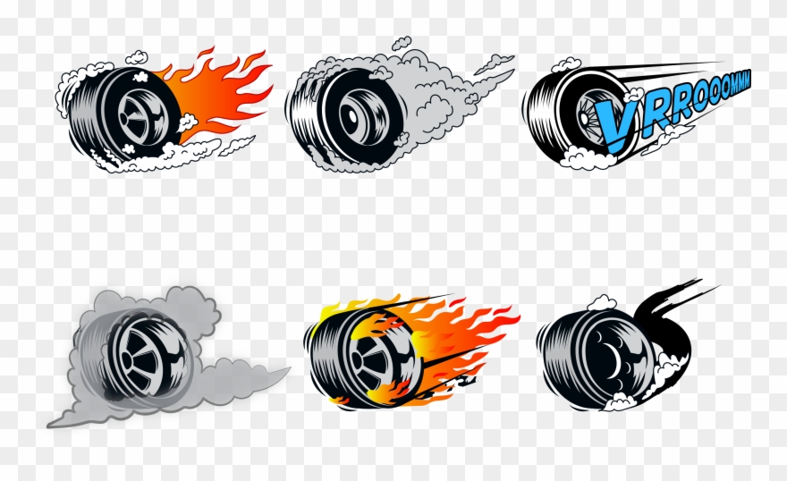 Hot Wheels Clipart Car Burnout - Png Download