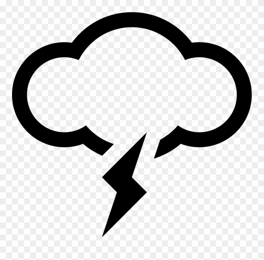 Lightning Weather Cloud Comments Clipart