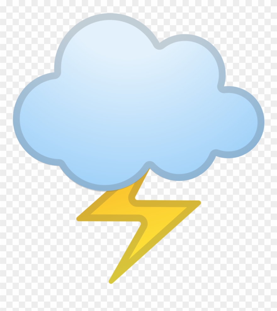 Cloud With Lightning Icon Clipart