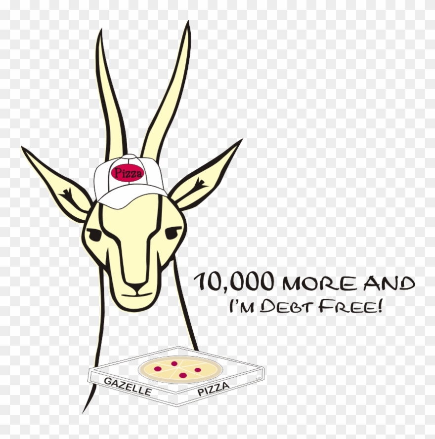 Gazelle Pizza On Shirt Gazelle Pizza Clipart