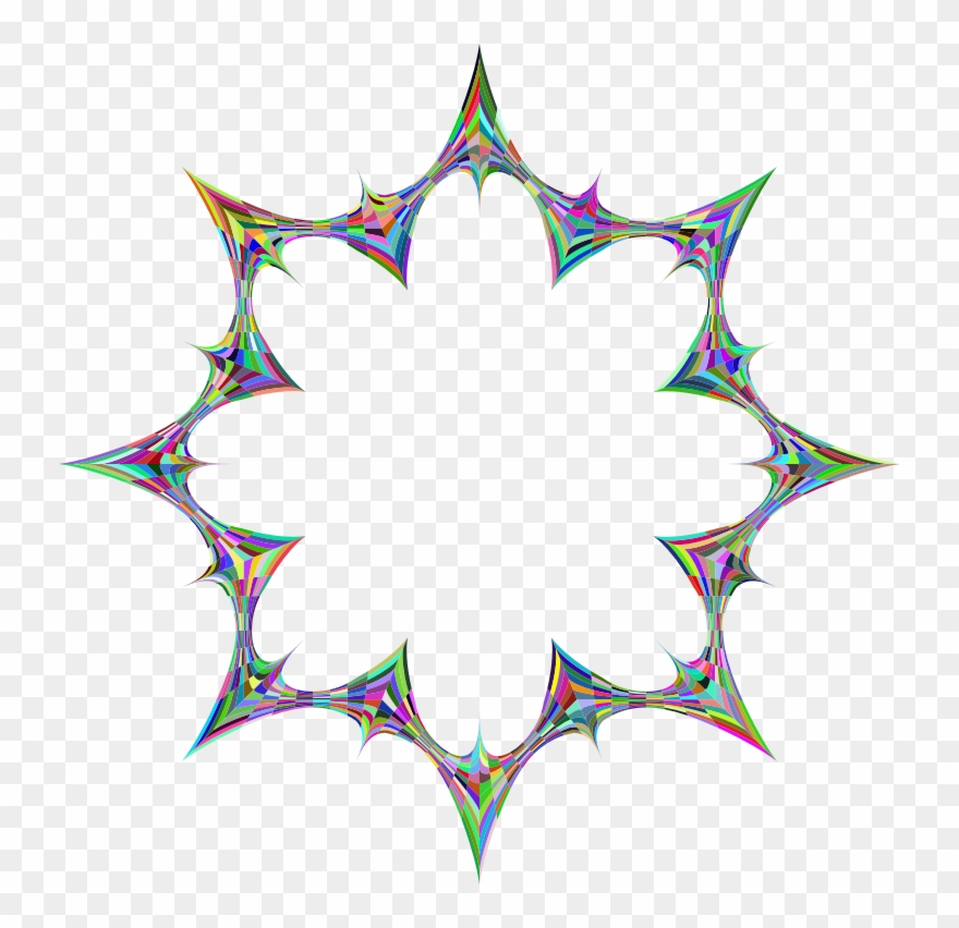 Stylized Checkered Geometric Frame 2 Prismatic Clipart