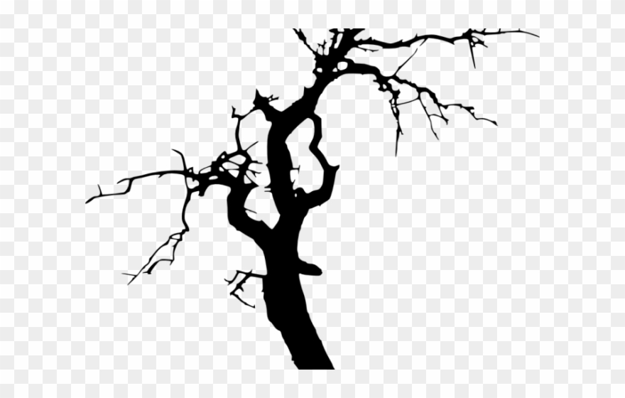 Drawn Dead Tree Silhouette Clipart