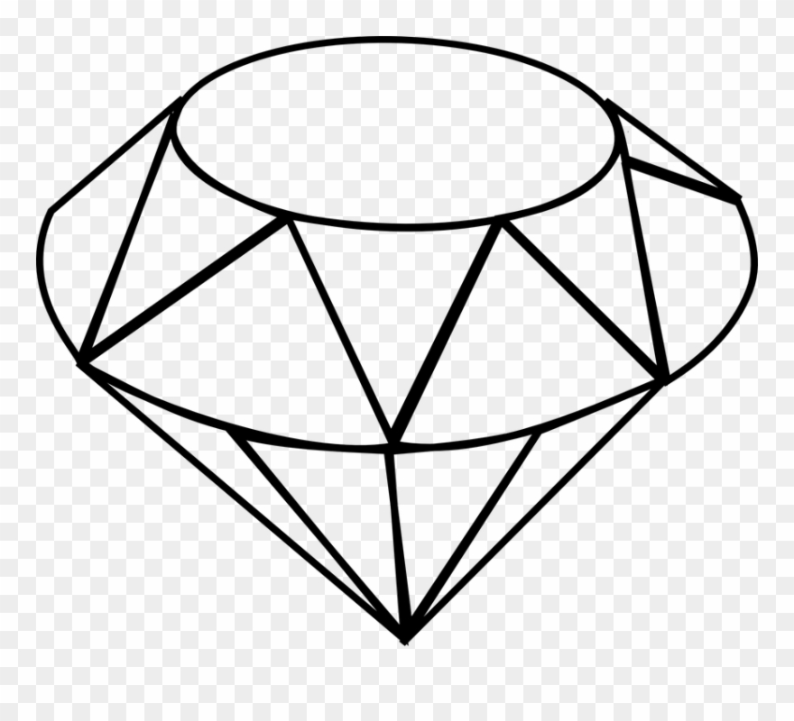 Crystals Clipart Diamon - Png Download