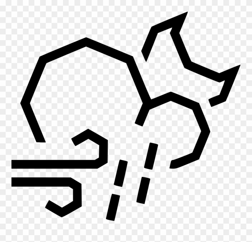 Night Moon Cloud Rain Shower Wind Comments Clipart